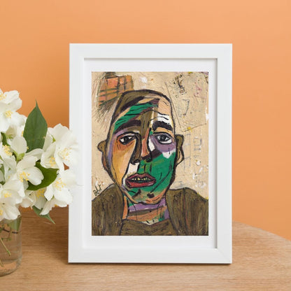 Posters, Prints, & Visual Artwork Colorful Figurative Expressionism Art: "Robin Hood"