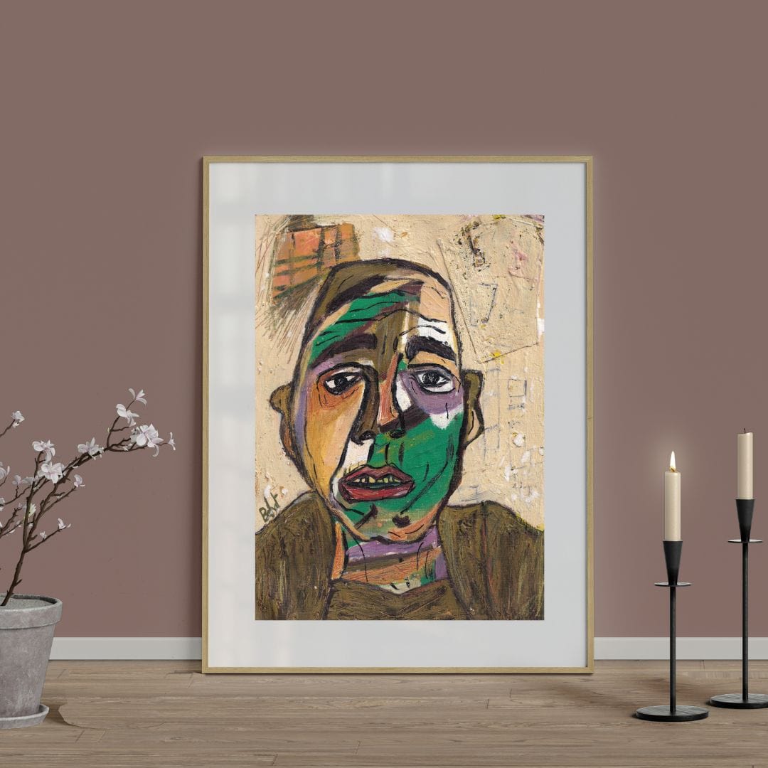 Posters, Prints, & Visual Artwork Colorful Figurative Expressionism Art: "Robin Hood"