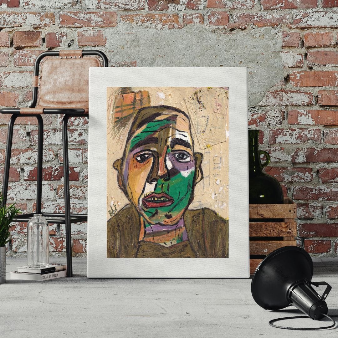 Posters, Prints, & Visual Artwork Colorful Figurative Expressionism Art: "Robin Hood"