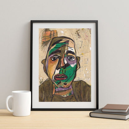 Posters, Prints, & Visual Artwork Colorful Figurative Expressionism Art: "Robin Hood"