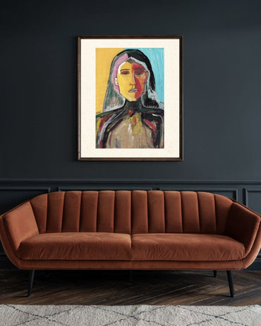 Posters, Prints, & Visual Artwork Colorful Portrait Print - Eternal Silence