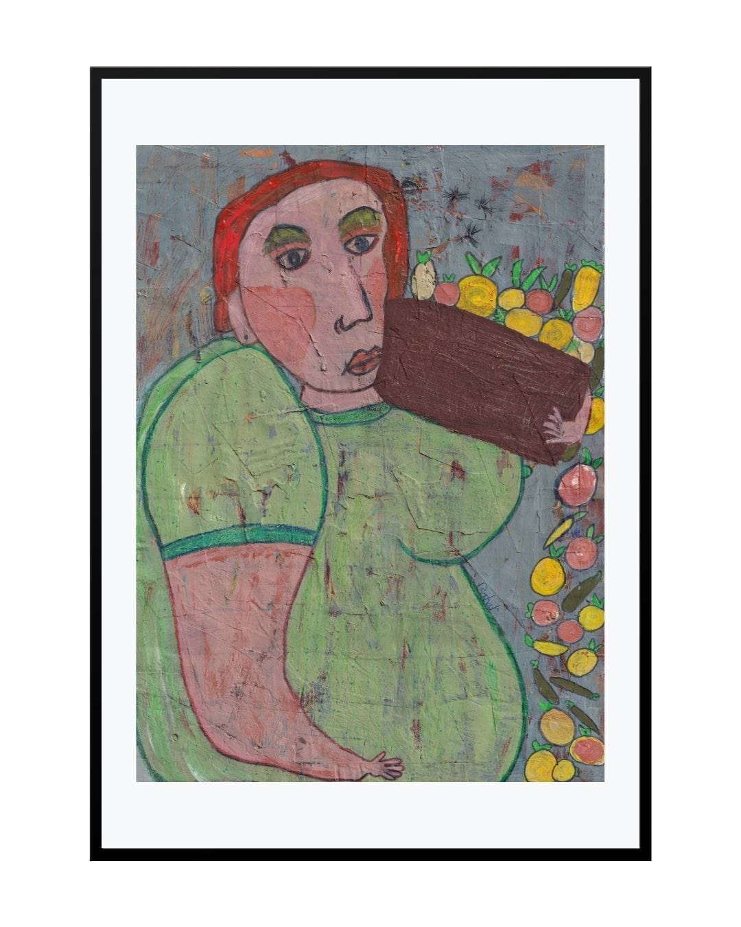 Posters, Prints, & Visual Artwork Colorful Woman Print - Lady Farmer