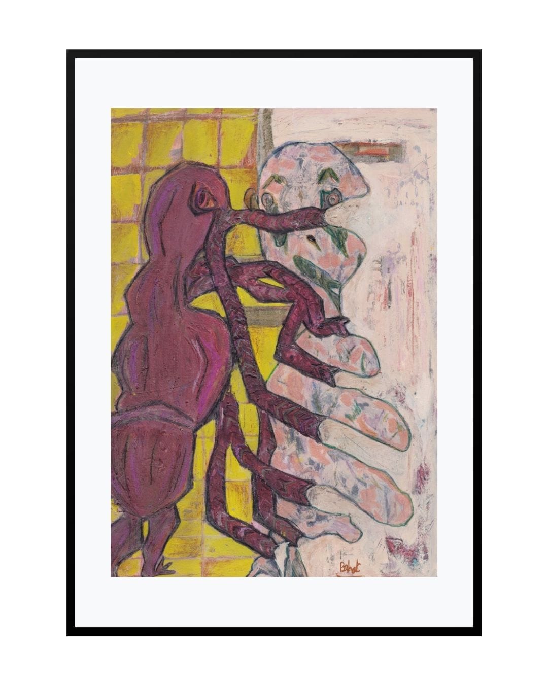 Posters, Prints, & Visual Artwork Connection Expressionist Print - Sergio's Affection