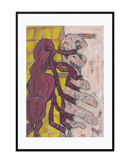 Posters, Prints, & Visual Artwork Connection Expressionist Print - Sergio's Affection