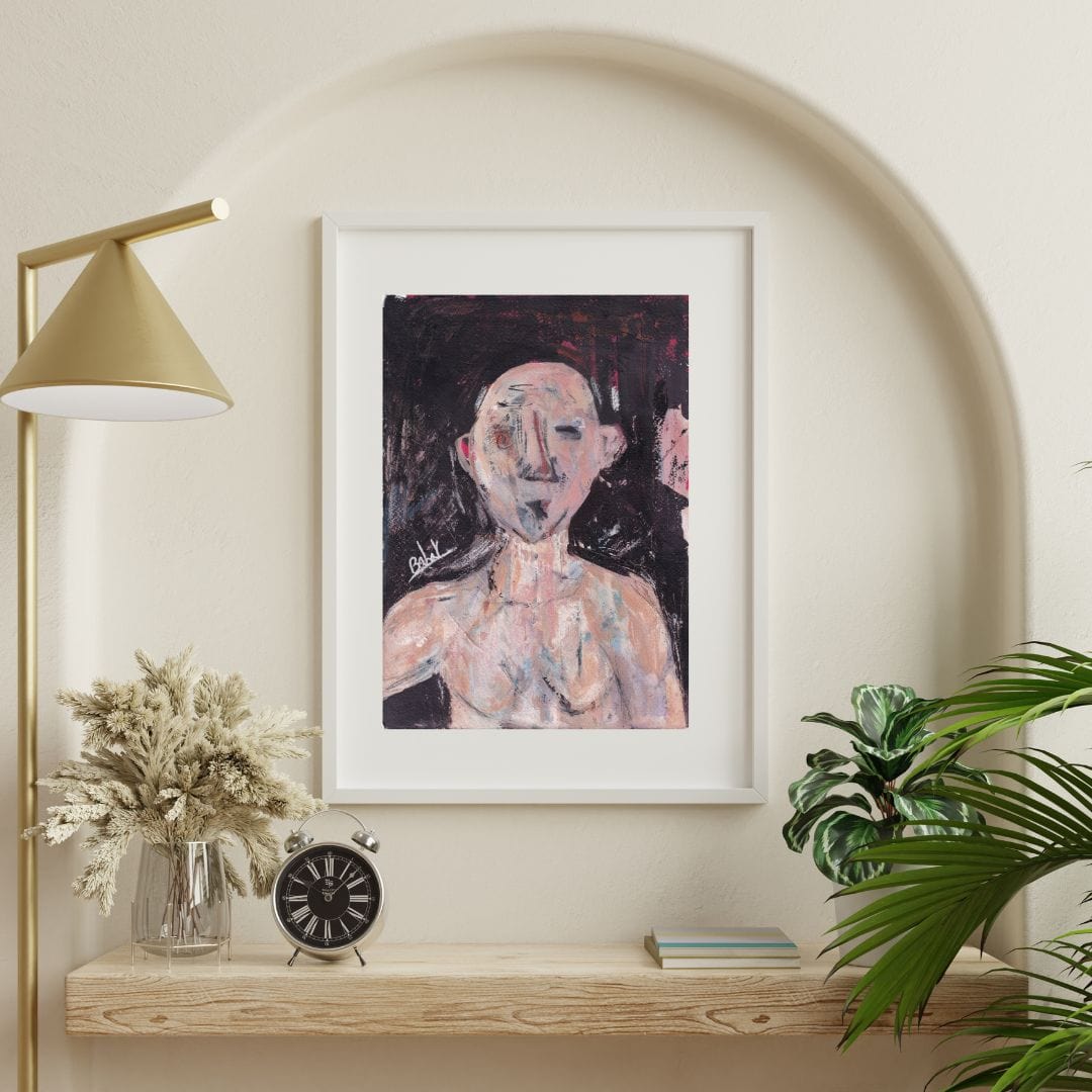 Posters, Prints, & Visual Artwork Contemporary Figurative Abstract Artwork: "Forties"