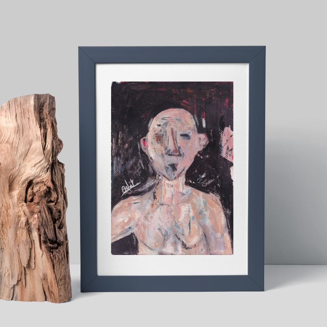 Posters, Prints, & Visual Artwork Contemporary Figurative Abstract Artwork: "Forties"