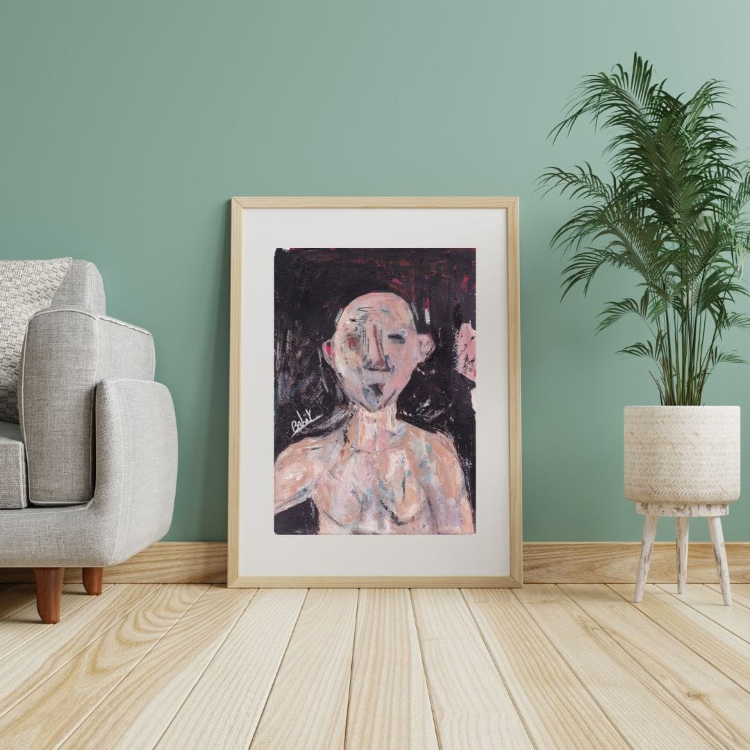 Posters, Prints, & Visual Artwork Contemporary Figurative Abstract Artwork: "Forties"