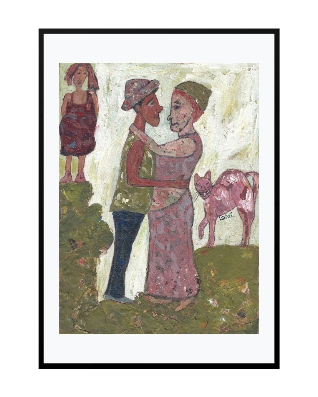 Posters, Prints, & Visual Artwork Couple Affection Print - Forbidden Love