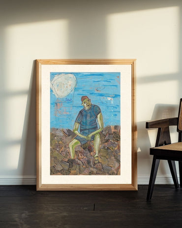 Posters, Prints, & Visual Artwork Creative Expressionist Portrait - The Writer