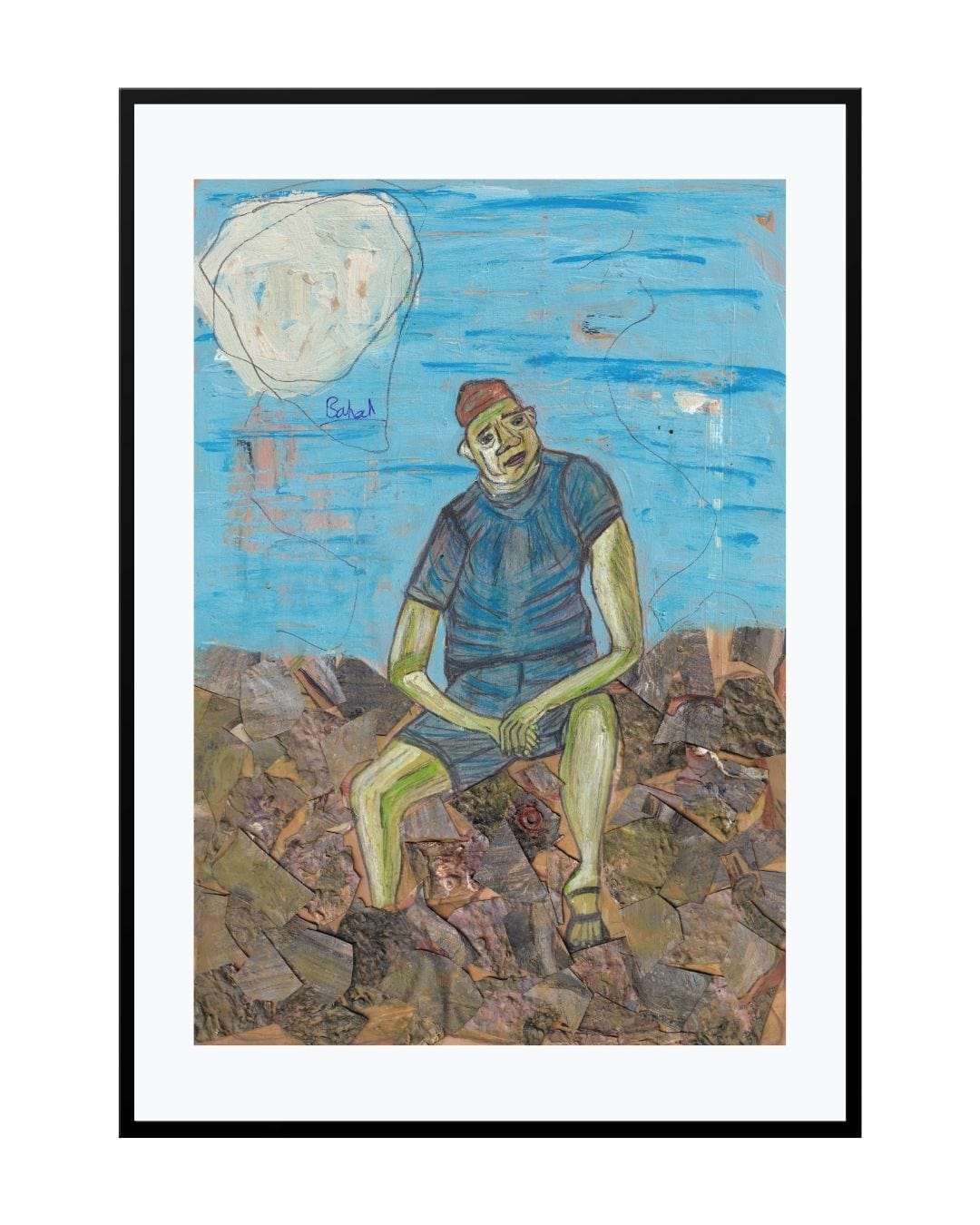 Posters, Prints, & Visual Artwork Creative Expressionist Portrait - The Writer