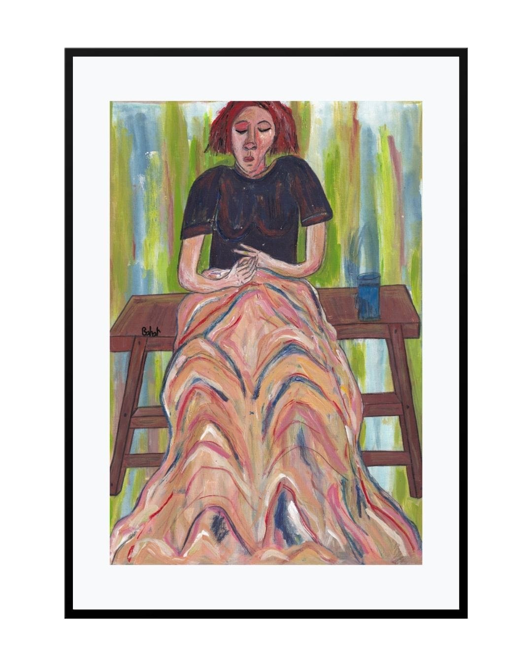 Posters, Prints, & Visual Artwork Depressed Woman Print - Depression