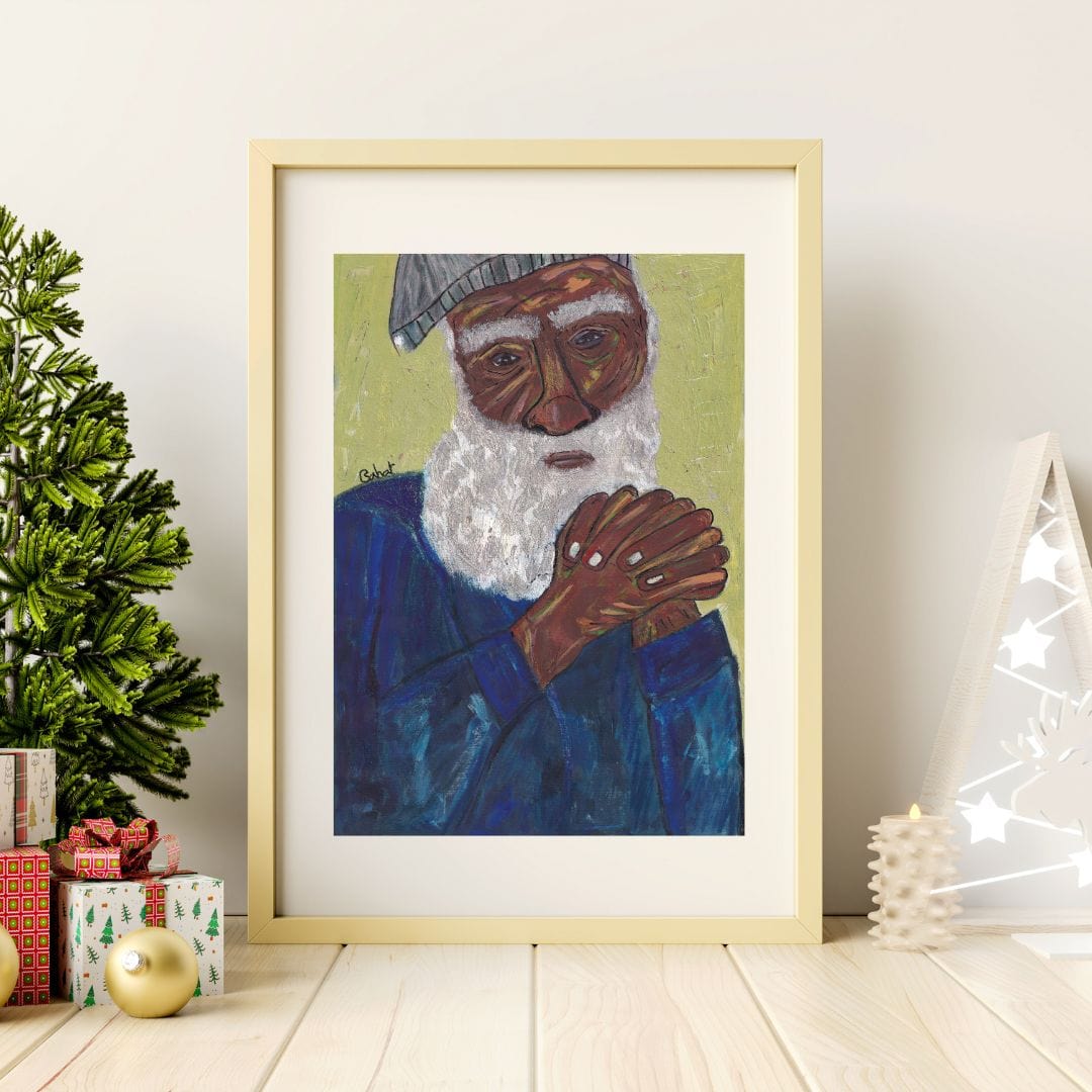 Posters, Prints, & Visual Artwork Elderly Man Figurative Painting: "The Washed Man"