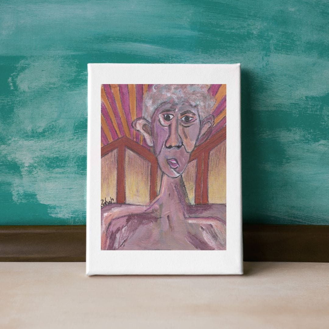 Posters, Prints, & Visual Artwork Emotional Figurative Surreal Portrait: "Scarred"