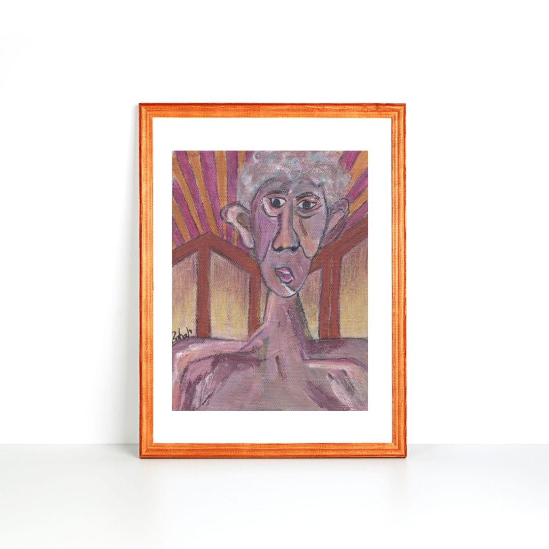 Posters, Prints, & Visual Artwork Emotional Figurative Surreal Portrait: "Scarred"