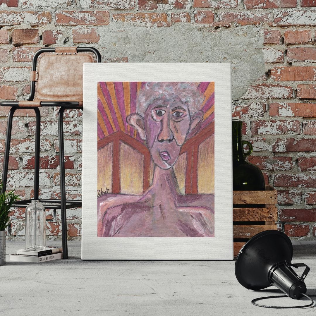 Posters, Prints, & Visual Artwork Emotional Figurative Surreal Portrait: "Scarred"