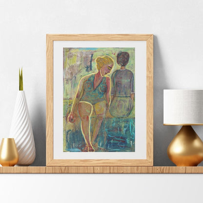 Posters, Prints, & Visual Artwork Expressionism Emotional Woman Artwork: "Mother"