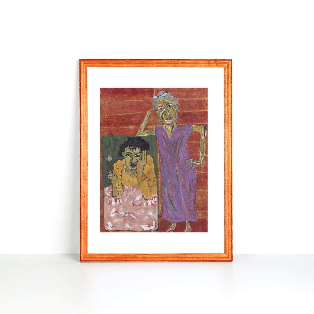 Posters, Prints, & Visual Artwork Expressionism Mother and Son Art: "Mother and Son"