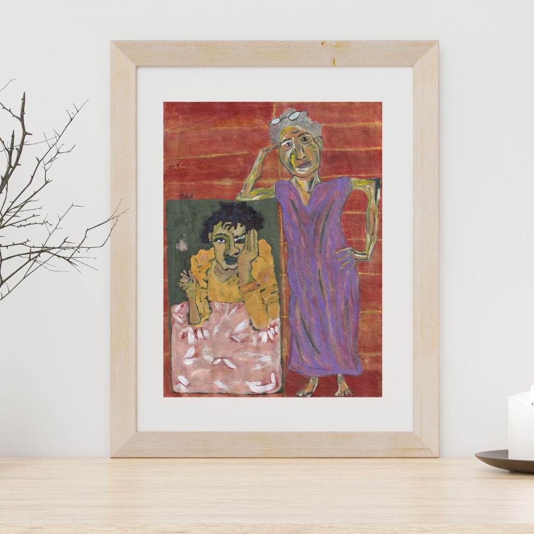 Posters, Prints, & Visual Artwork Expressionism Mother and Son Art: "Mother and Son"