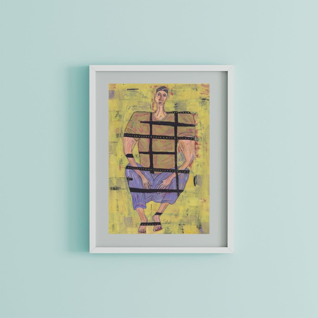 Posters, Prints, & Visual Artwork Expressionist Emotional Art: "The Prisoner"