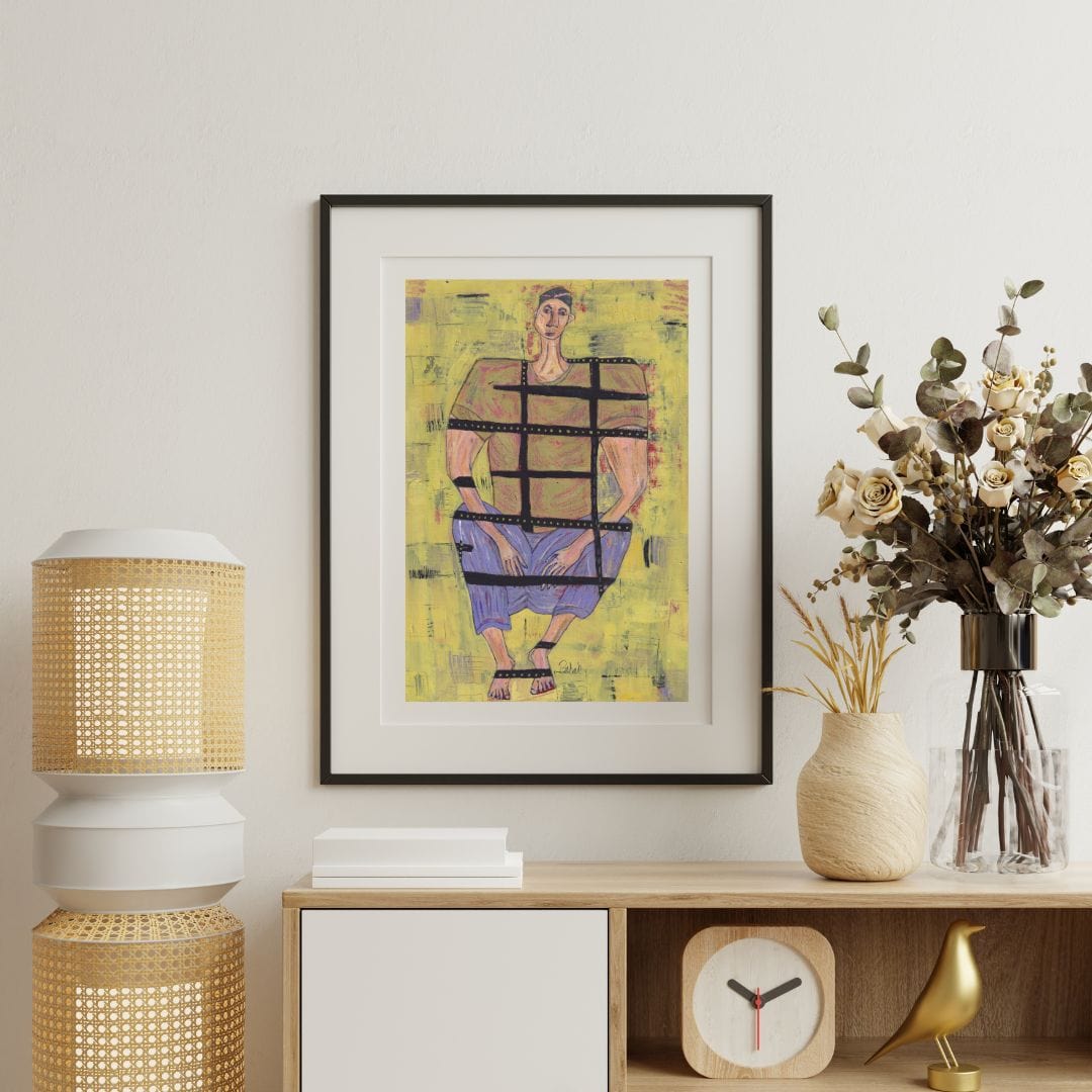 Posters, Prints, & Visual Artwork Expressionist Emotional Art: "The Prisoner"