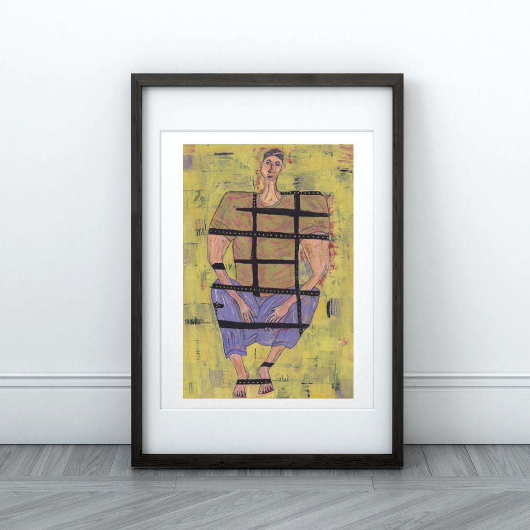 Posters, Prints, & Visual Artwork Expressionist Emotional Art: "The Prisoner"