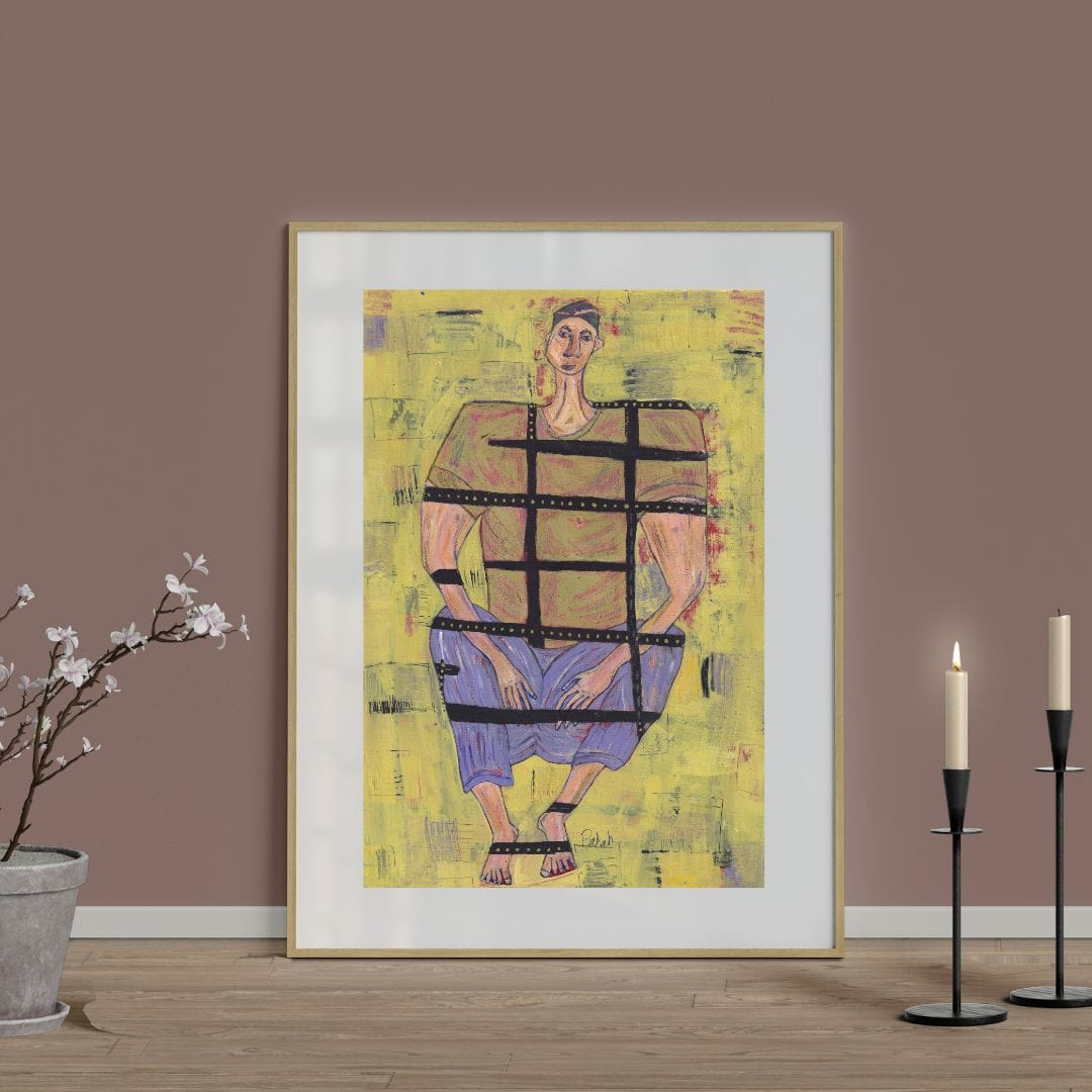 Posters, Prints, & Visual Artwork Expressionist Emotional Art: "The Prisoner"