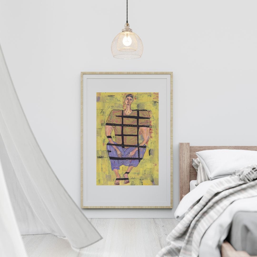 Posters, Prints, & Visual Artwork Expressionist Emotional Art: "The Prisoner"