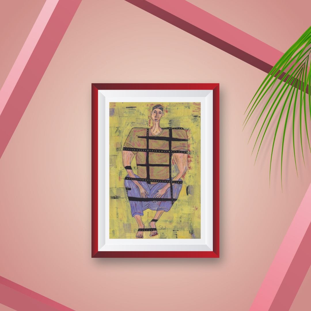 Posters, Prints, & Visual Artwork Expressionist Emotional Art: "The Prisoner"