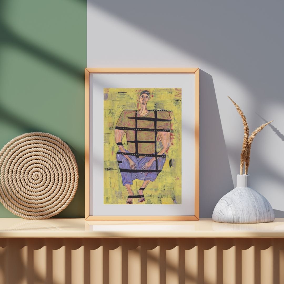 Posters, Prints, & Visual Artwork Expressionist Emotional Art: "The Prisoner"