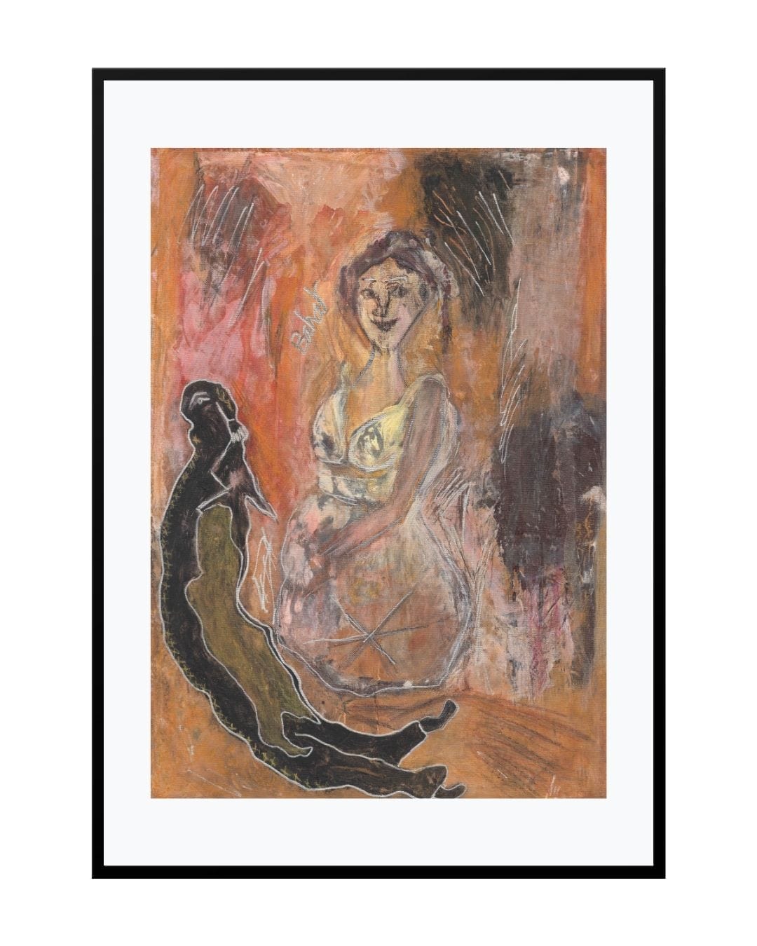 Posters, Prints, & Visual Artwork Expressionist Portrait Art - Happy Kid
