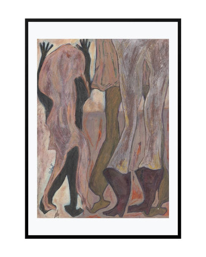 Posters, Prints, & Visual Artwork Faceless Expressionist Print - bal masqué