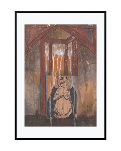 Posters, Prints, & Visual Artwork Female Expressionist Print - Holy Mother
