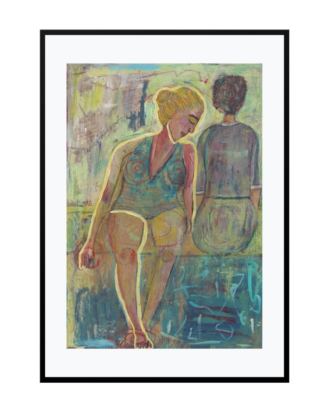Posters, Prints, & Visual Artwork Female Painting Portrait - Mother