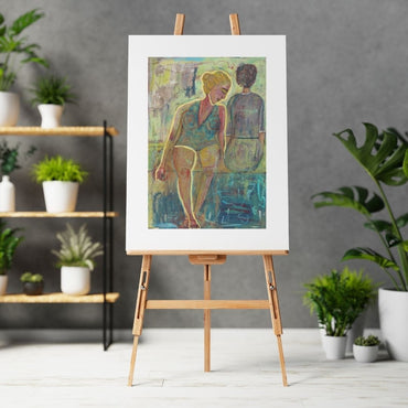 Posters, Prints, & Visual Artwork Female Painting Portrait - Mother