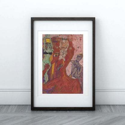 Posters, Prints, & Visual Artwork Figurative Surreal Expressionist Art: "Overthinker"