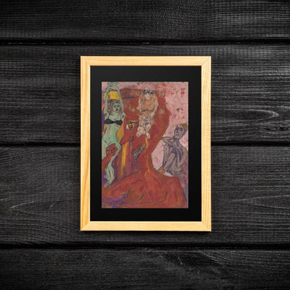 Posters, Prints, & Visual Artwork Figurative Surreal Expressionist Art: "Overthinker"