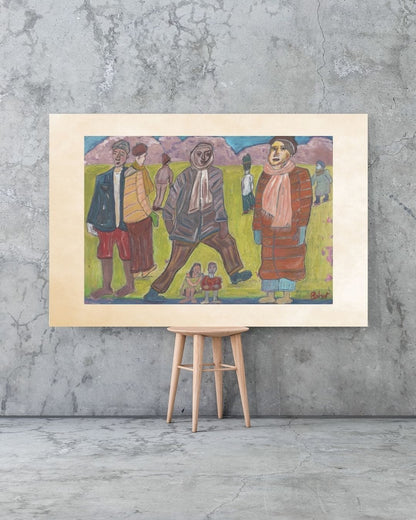 Posters, Prints, & Visual Artwork German Expressionist Print - Unlived Life