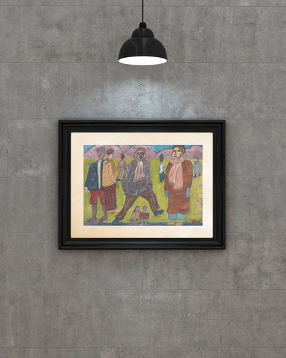 Posters, Prints, & Visual Artwork German Expressionist Print - Unlived Life