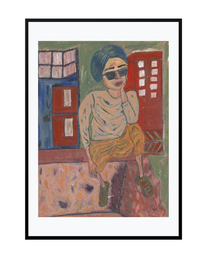 Posters, Prints, & Visual Artwork Girl in Sunglasses Print - Barbara