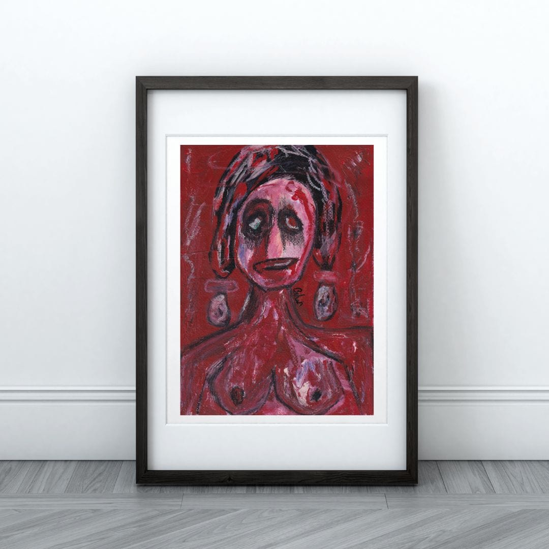 Posters, Prints, & Visual Artwork Girl With Intense Emotions Expressionism: "Escape"