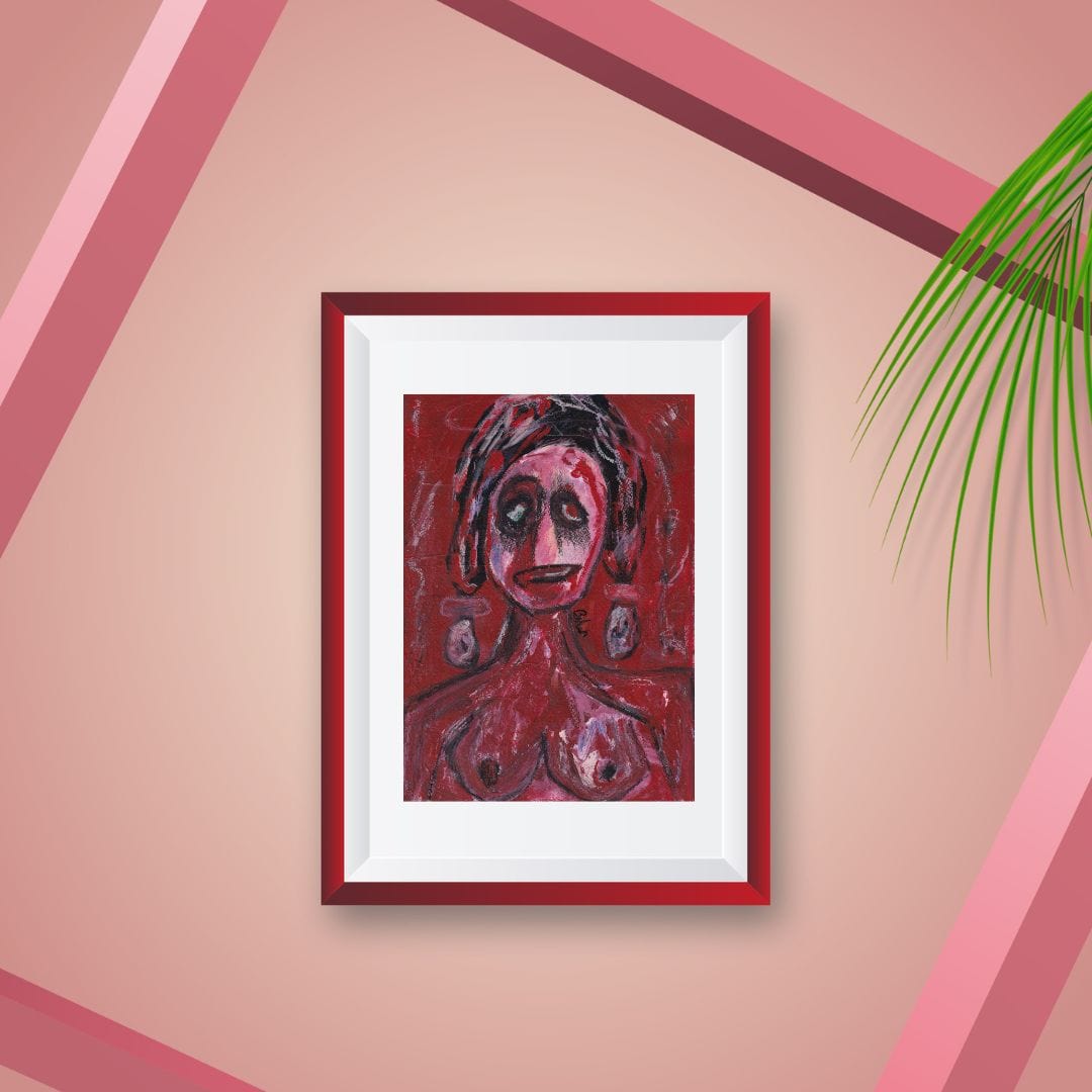 Posters, Prints, & Visual Artwork Girl With Intense Emotions Expressionism: "Escape"