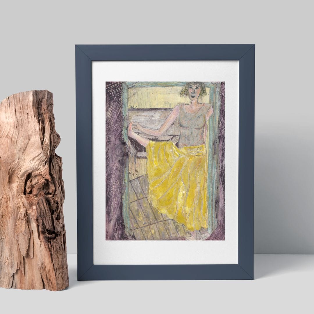 Posters, Prints, & Visual Artwork Girl With Yellow Skirt Art: "Girl With Seven Feet"