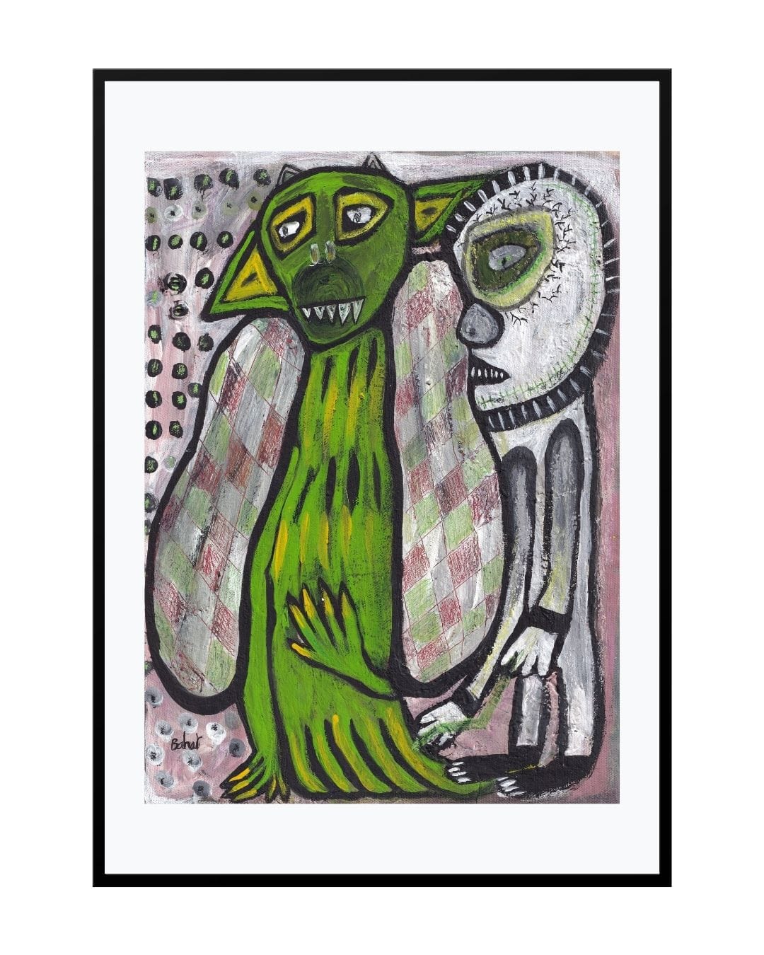 Posters, Prints, & Visual Artwork Goofy Monsters Print - Domestos