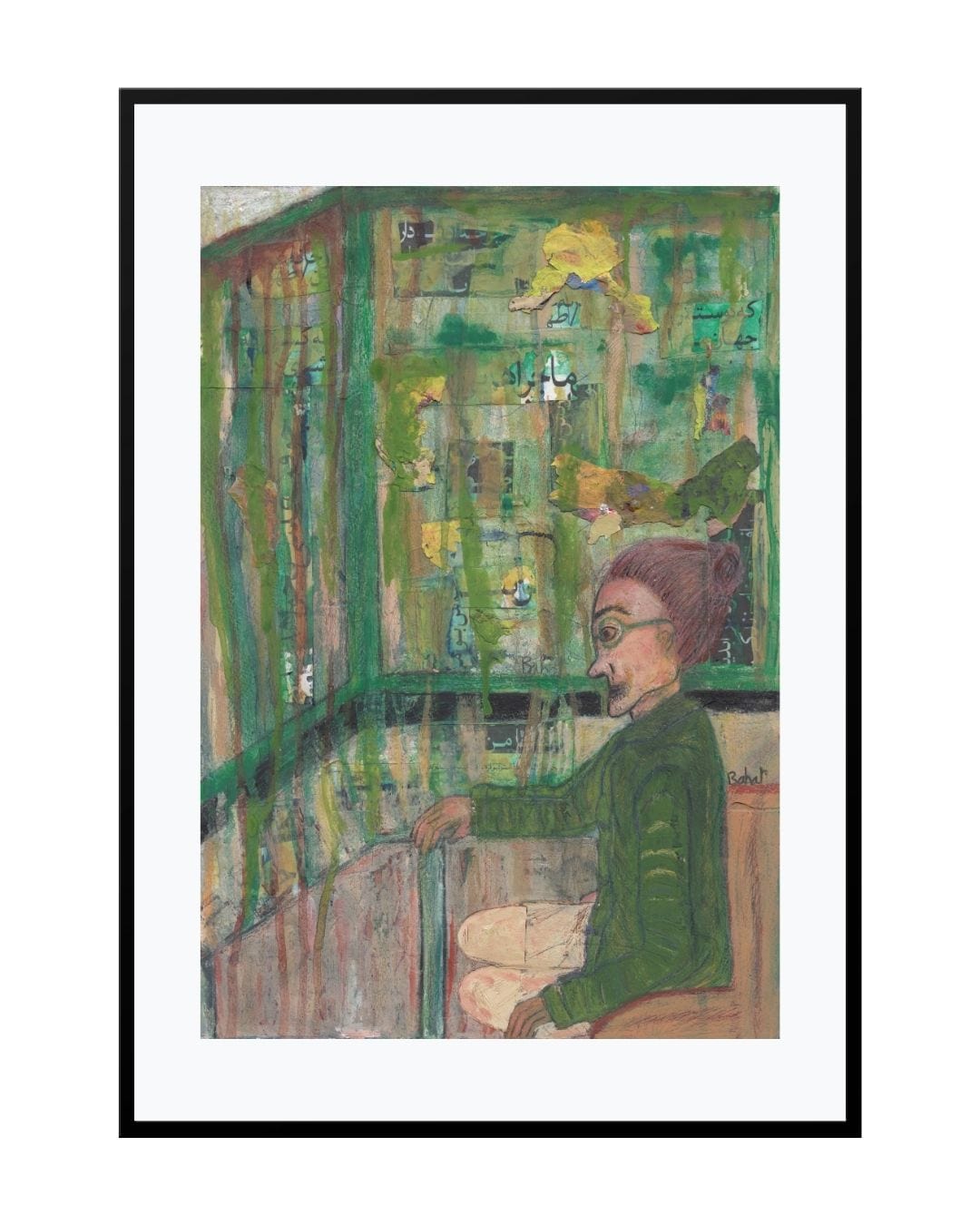 Posters, Prints, & Visual Artwork Green Woman Print - Lady Bird