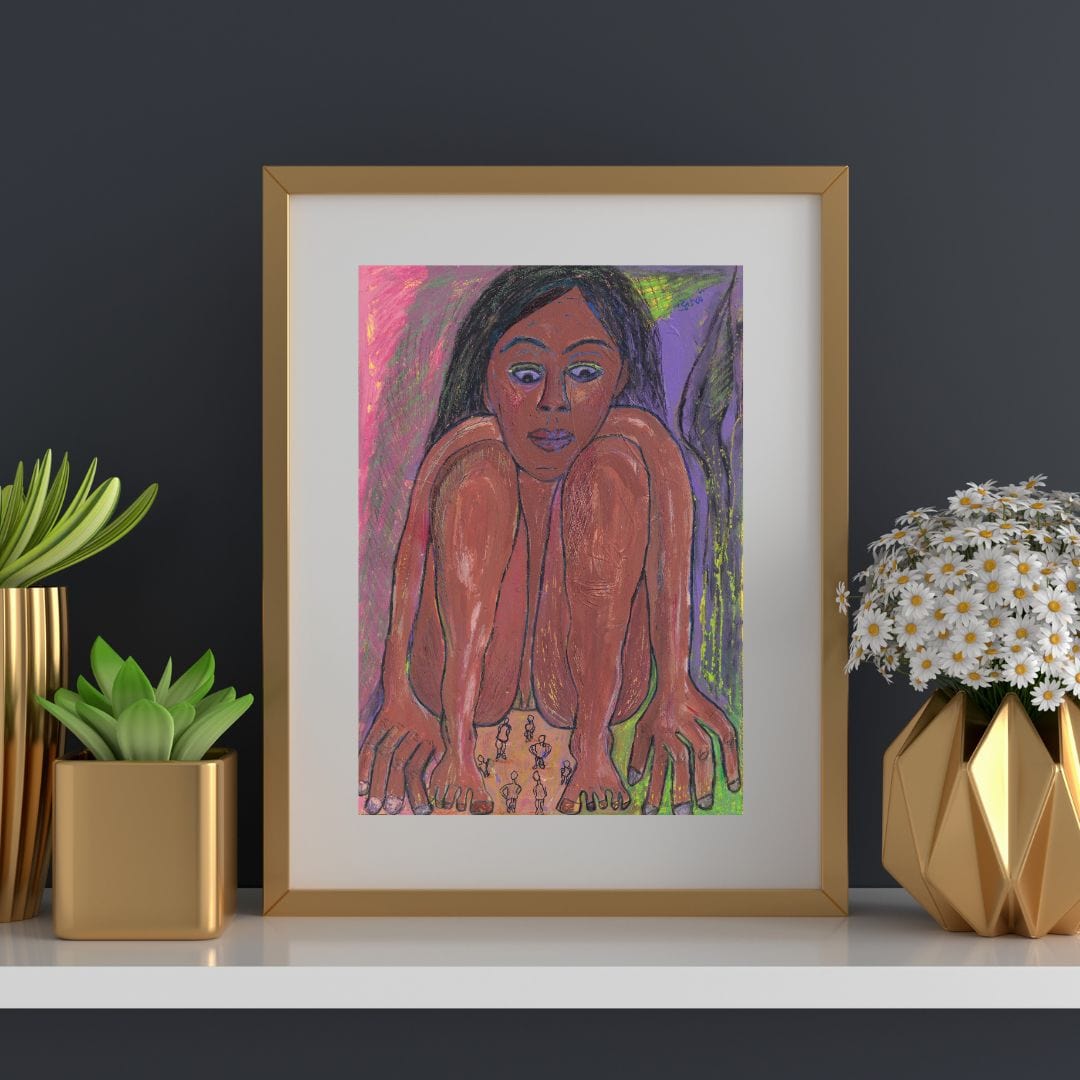 Posters, Prints, & Visual Artwork Introspective Woman Expressionist Art: "Nightmare"