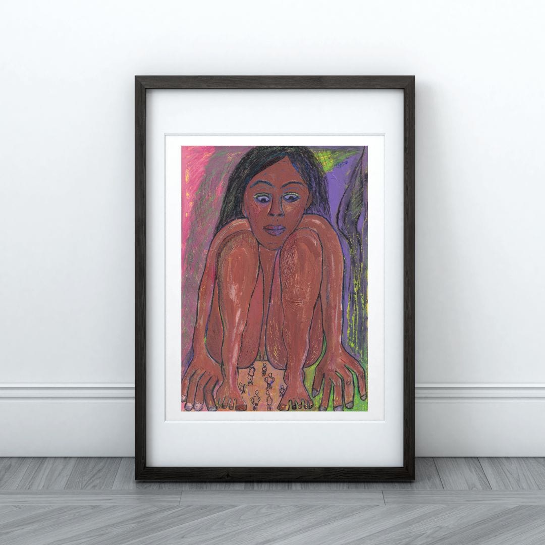 Posters, Prints, & Visual Artwork Introspective Woman Expressionist Art: "Nightmare"