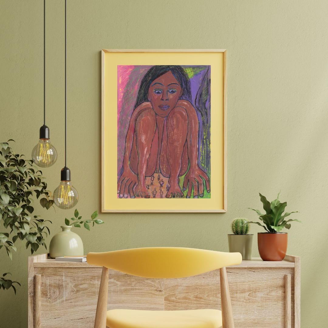 Posters, Prints, & Visual Artwork Introspective Woman Expressionist Art: "Nightmare"