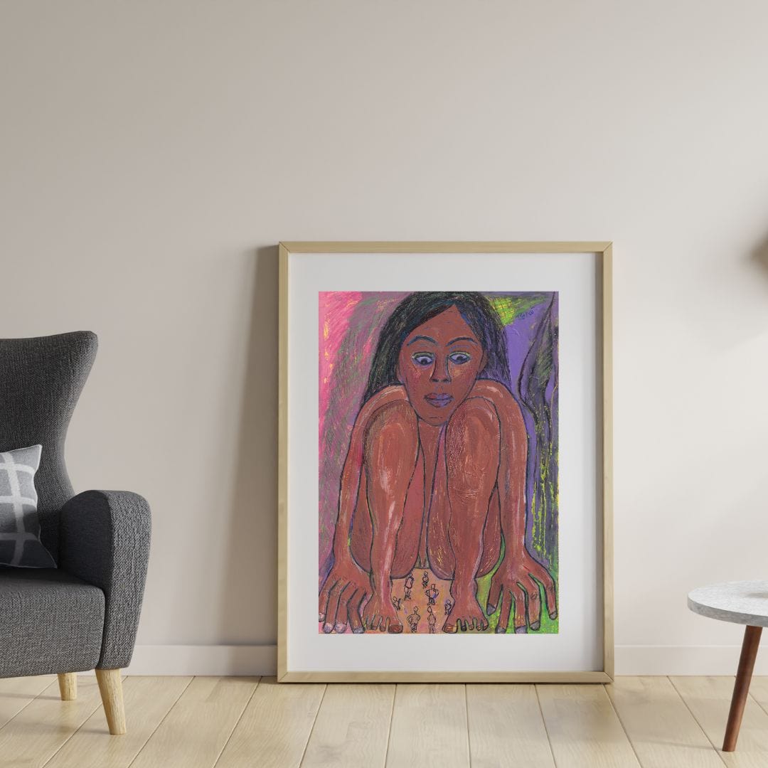 Posters, Prints, & Visual Artwork Introspective Woman Expressionist Art: "Nightmare"