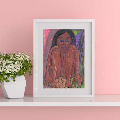 Posters, Prints, & Visual Artwork Introspective Woman Expressionist Art: "Nightmare"