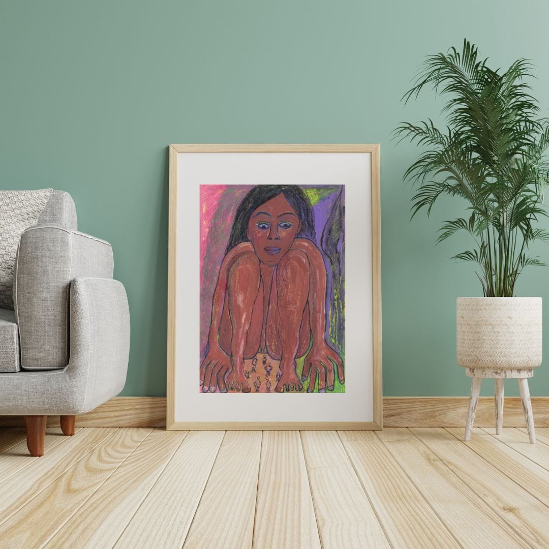 Posters, Prints, & Visual Artwork Introspective Woman Expressionist Art: "Nightmare"